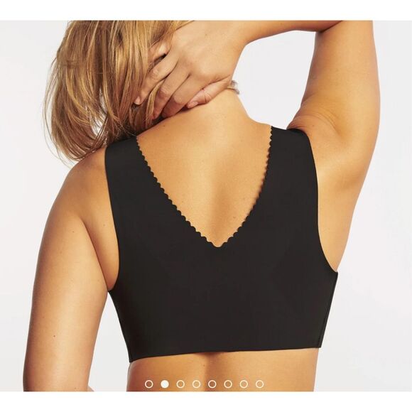 EVELYN BOBBIE $98 EVELYN BRA wire free in black women's medium NEW - Picture 2 of 4